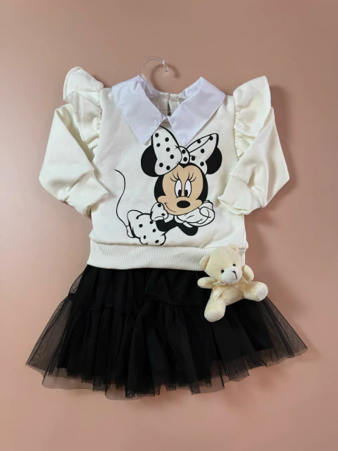 CONJUNTO MINNIE SOCIAL BRANCO | 1 AO 6 - comprar online