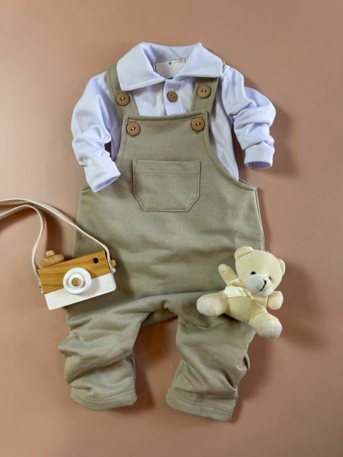 CONJUNTO DE JARDINEIRA + BODY ZYON | P AO 3 - comprar online