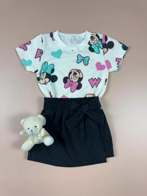 CONJUNTO MINNIE SHORT SAIA | 1 AO 6 - comprar online
