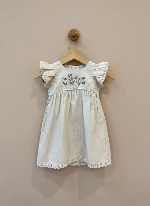 VESTIDO LINHO FRUFRU | 1 AO 4 - comprar online