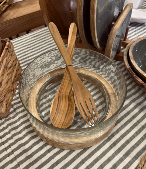 Set Cubiertos Ensalada Acacia