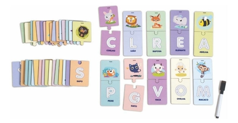 Alfabeto Ilustrado Escreva e Apague