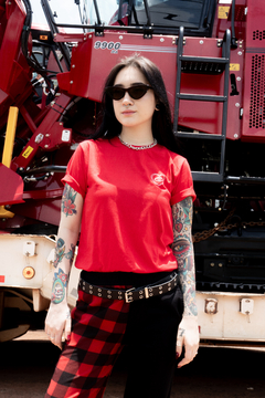 CAMISETA T-SHIRT Coração Tatuagem Old School 100% algodão certificado BCI - comprar online