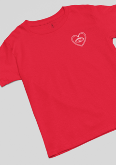 Imagem do CAMISETA T-SHIRT Coração Tatuagem Old School 100% algodão certificado BCI