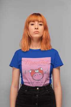 Camiseta t-shirt Music Fest Kawaii
