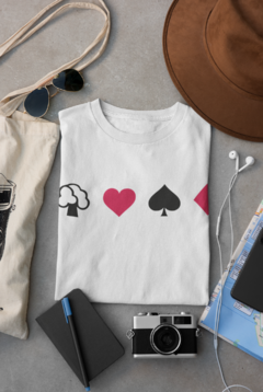 Camiseta T-shirt Naipes Cartas Baralho na internet