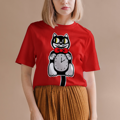 Camiseta T-shirt Unissex Gato-relógio Vintage Old School - comprar online
