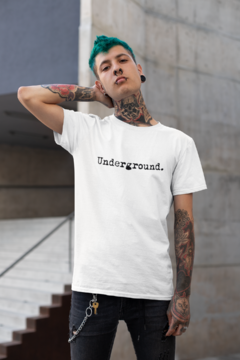 Camiseta t-shirt branca unissex underground moda alternativa - loja online