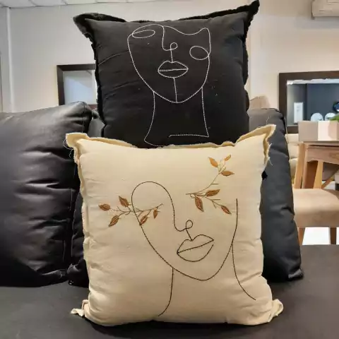 Almohadón Tusor Face