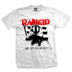 Remera RANCID - Out Comes The Wolves (Blanco)