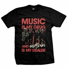 Remera GUASONES - Music is my drug - OBRAS - comprar online