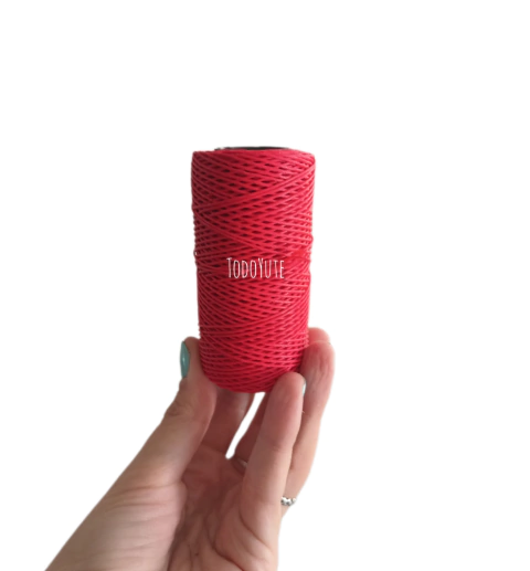 Hilo encerado 70 mts Rojo