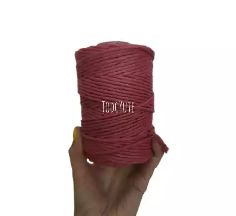 Bobina Algodon Macrame Rojo Carmesi - comprar online