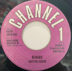 7" Hopeton Junior – Reward / Version (Channel One/DKR) Vg
