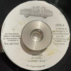 7" Garnet Silk - Harder / Taxi Gang - Version (TAXI) Vg+