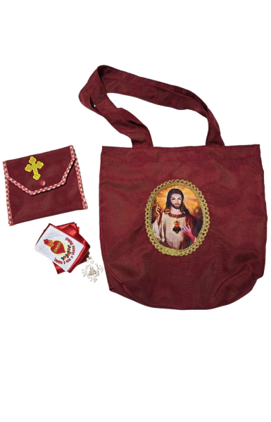 APOSTOLADO DA ORAÇÃO FITA, PORTA FITA E SACOLA ( VALORES UNIDADE )
