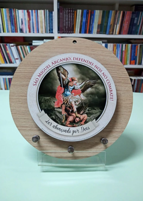 Porta chaves redondo São Miguel Arcanjo