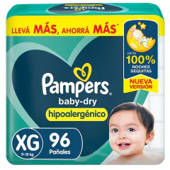 Pampers Baby-Dry Pack Mensual. Elegí talle