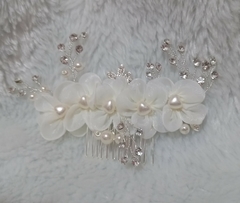 Arranjo Grinalda de pente em flores de organza Rebecanoivasrec - comprar online