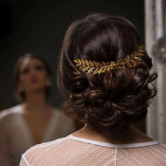 Arranjo Folhas Dourada Faby - comprar online