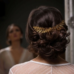 Arranjo Folhas Dourada Faby - comprar online