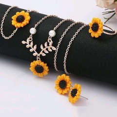 Conjunto Girassol completo Dourado