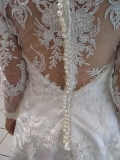 Vestido de Noiva Com Renda Francesa - comprar online