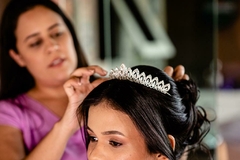 Coroa Cravejada de Zircônias & Banhado a Prata Anna na internet