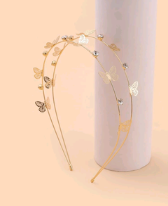 Arranjo Tiara butterflies Dourada ou Prata na internet