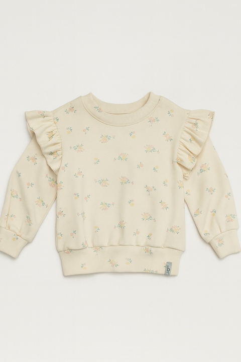 Blusão Babado Floral Infantil - comprar online