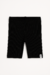 Bermuda Biker Canelado Preta - comprar online