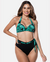Biquíni Meia Taça Hot Pants Com Cinto - Folhagem Verde