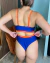 Biquíni Katerini Azul Royal Laranja Caneladinho Palawan - Carolina Rodrigues