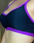 Top Feel Summer Caneladinho Preto Violeta - Carolina Rodrigues