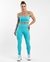 Conjunto Fitness Top e Legging Azul Ciano