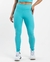 Conjunto Fitness Top e Legging Azul Ciano na internet