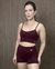 Conjunto Fitness Active Top e Short Bordô