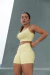 Conjunto Amarelo Manteiga Canelado Wish - Top Impulse + Short - comprar online