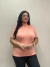 Blusinha Bruna Gola alta com manga - loja online