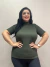 Blusinha Bruna Gola alta com manga na internet