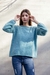 Sweater Mohair Petroleo Claro