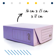 Cajas de Archivo Pack x 10 Colores Pastel Oficio 12 TV Modelo 701 en internet