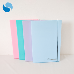 Carpeta Plástica 3 Solapas Con Elastico Lomo 25 cm Pack X 10 - Modelo 811