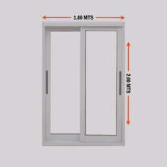 PUERTA DE ALUMINIO ABERLISTA 1.80 X 2.00 MTS - comprar online