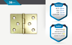 BISAGRA LIBRO TIPO 1842 BRONCEADA - comprar online
