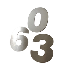 NUMEROS CLASICOS DE ACERO INOXIDABLE DE 150MM