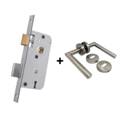 MANIJA RECTA D/B BRONZEN BRZ-1050 + CERRADURA KALLAY 503