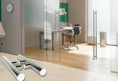 MANIJON DOBLE DE ACERO INOXIDABLE 300X38 MM PARA BLINDEX