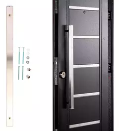 MANIJON RECTANGULAR SIMPLE ACERO INOX - tienda online