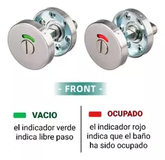 LLAVÍN PARA BAÑO ACERO INOXIDABLE (LIBRE - OCUPADO) en internet